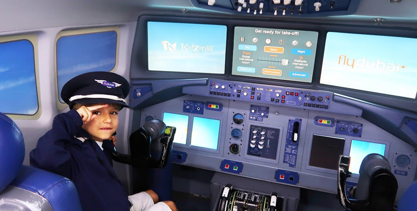 Kidzania-Dubai-flight-simulator