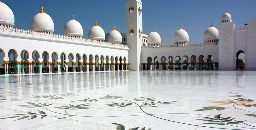 grand mosque abu dhabi The White Marble Stone