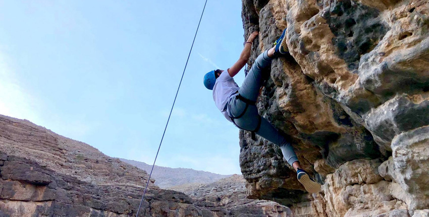 Climb Over the Undulating Rocks uae