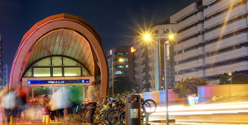 Amenities by the Al Rigga Metro Station