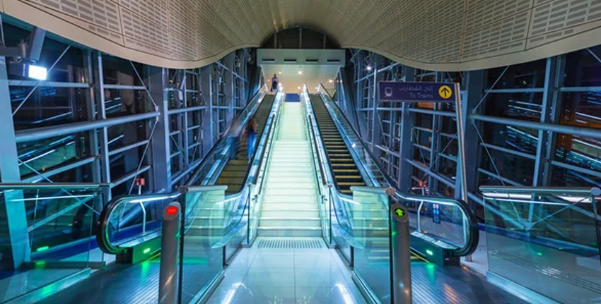 Infrastructure of the Dubai Internet City Metro Station