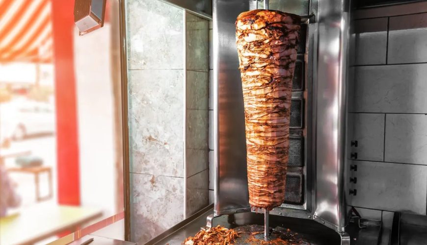Shawarma and grilled meats served at a Dubai budget restaurant
