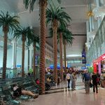 Dubai International Airport with aircraft on the tarmac