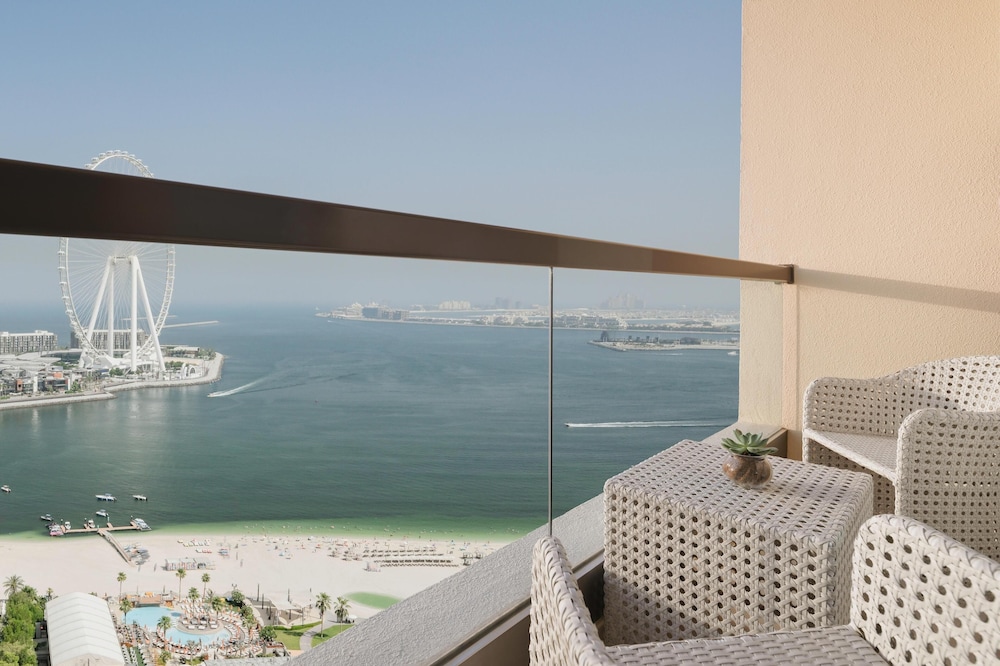 JA Ocean View Hotel balconies facing the sea at JBR Dubai