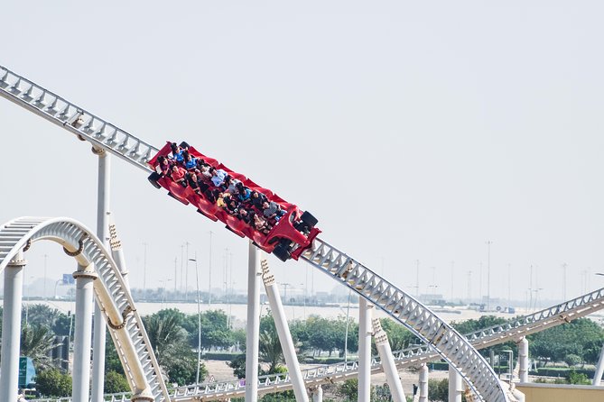 Rollercoaster at a Yas Island theme park in Abu Dhabi