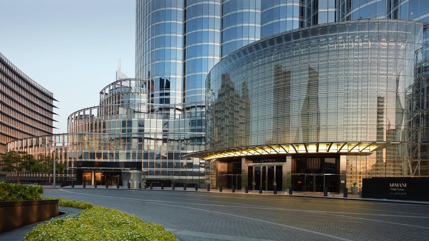 Armani Hotel Dubai accessible entrance at Burj Khalifa base