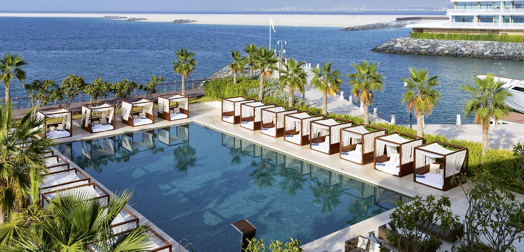 Bulgari Resort Dubai beach villa with private pool and garden