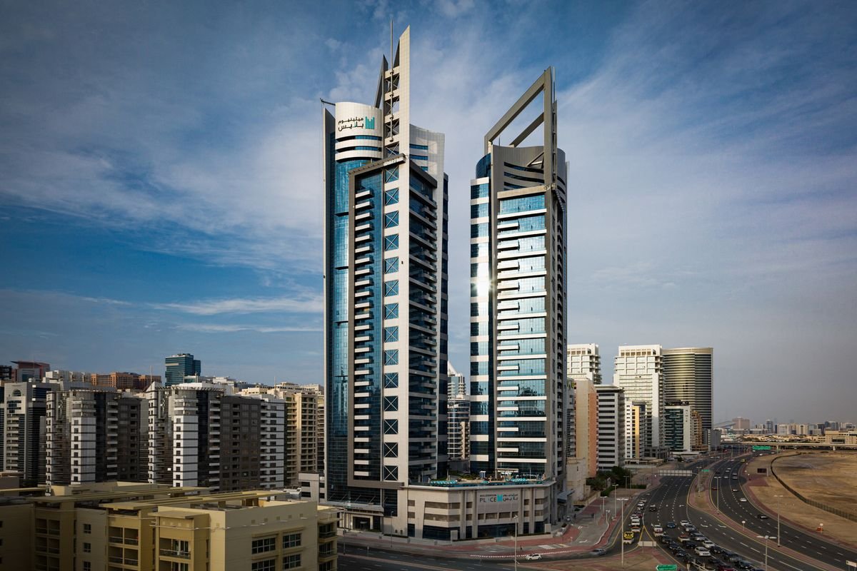Grand Millennium Dubai tower on Sheikh Zayed Road at Barsha Heights