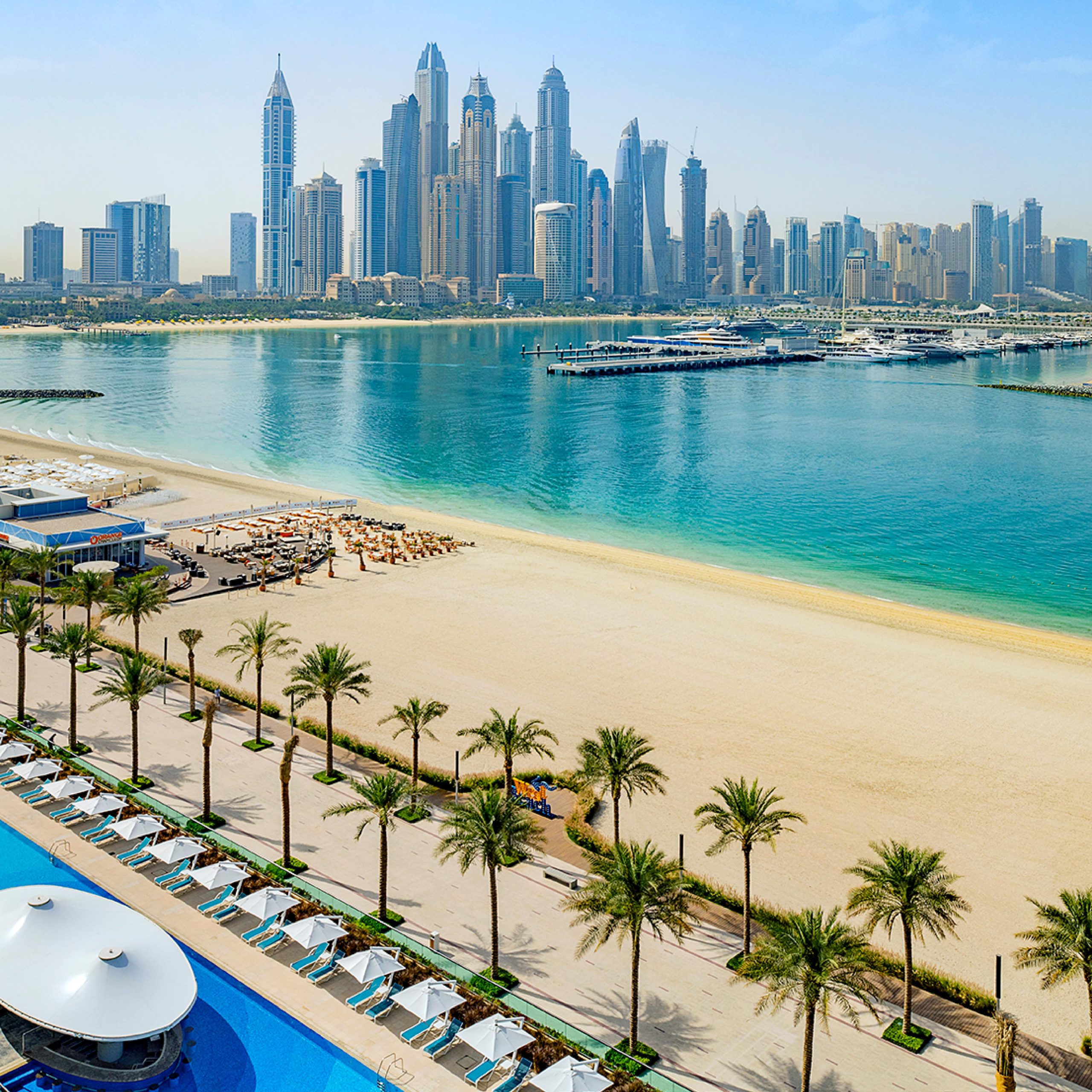 Hilton Dubai Jumeirah beachfront hotel on The Walk JBR