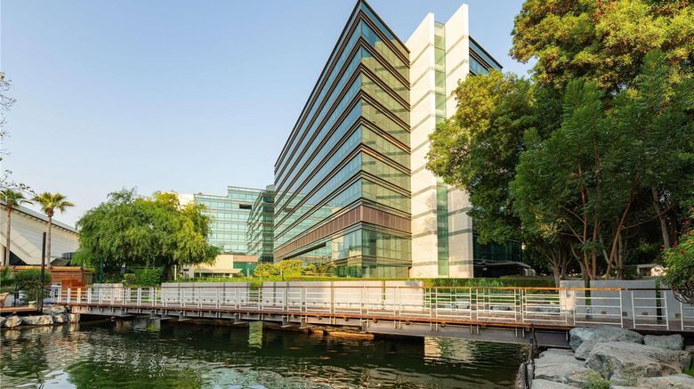 The Creekside Hotel Dubai exterior near the banks of Dubai Creek