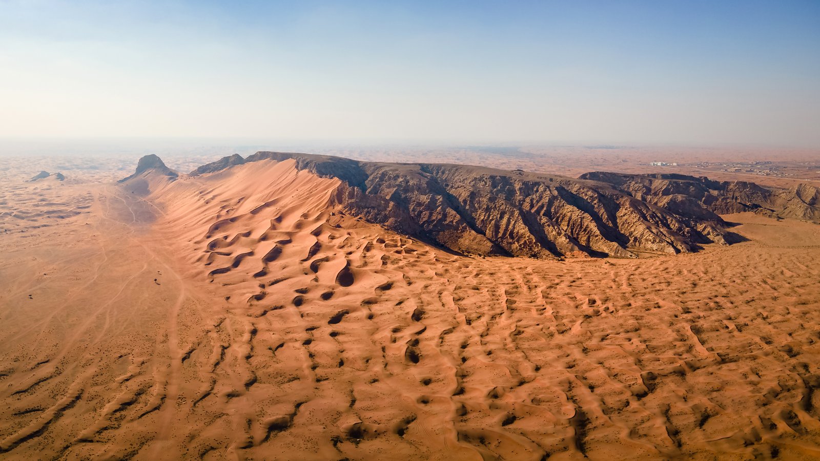 Desert landscape near Mleiha in Sharjah