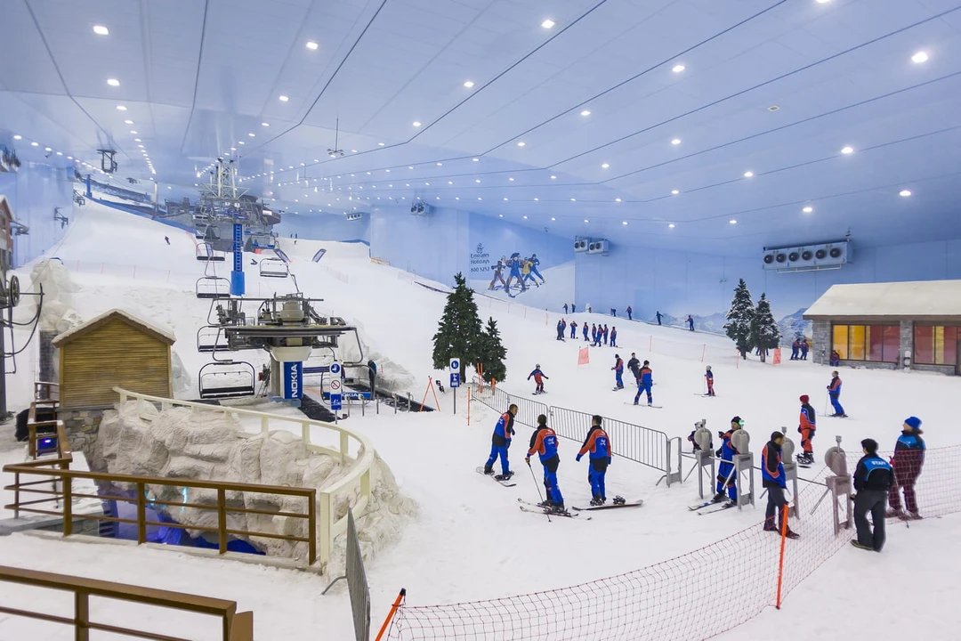 Ski Dubai inside Mall of the Emirates