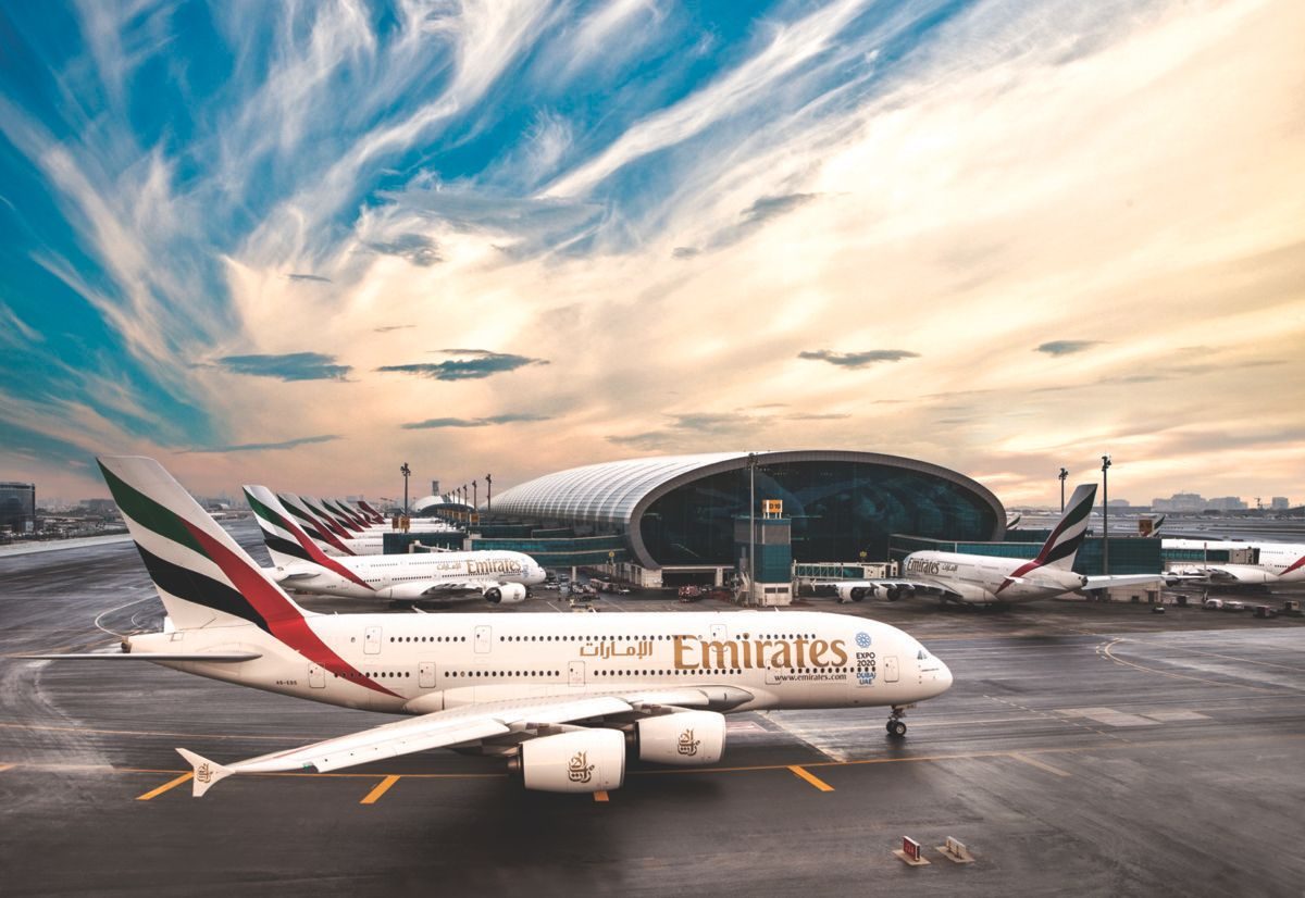 Dubai International Airport terminal concourse