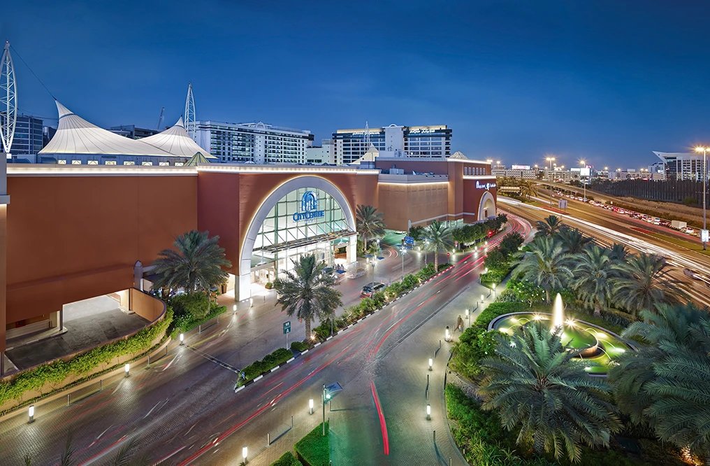 Shoppers inside a Dubai mall near City Centre Deira